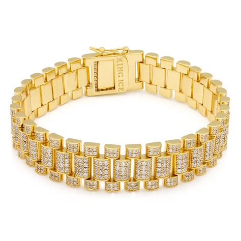 king ice rolex bracelet|15mm Rollie Link Bracelet .